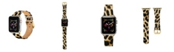 Posh Tech Unisex Leopard Patent Leather Replacement Band for Apple Watch, 42mm